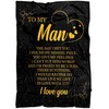 Cute To My Man I Love You Quilt Bedding Set for Couples