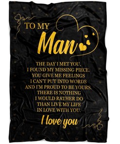 Cute To My Man I Love You Quilt Bedding Set for Couples