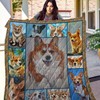 Cute Trending Corgi Quilt Bedding Set