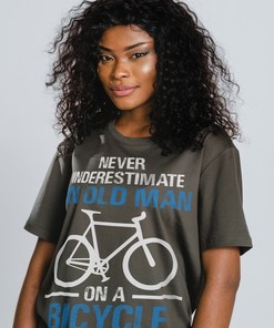 Cycling Dad Gift | Grandpa Cyclist Father's Day Tee | Vintage Movie Shirts for Men