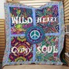 Cypsy Soul Hippie Peace Quilt Blanket for Fans of All Ages