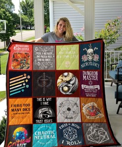 D&D Dungeons And Dragons Collage Quilt Bedding Set for Fantasy Fans
