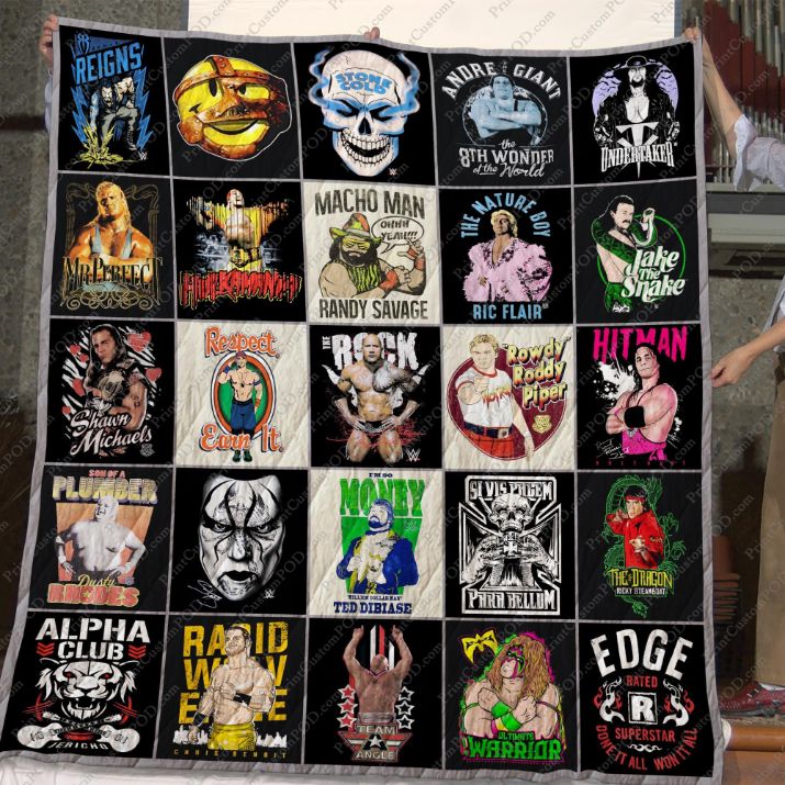 DD Legends of Wrestling Quilt Bedding Set Ver.0117 for Wrestling Fans