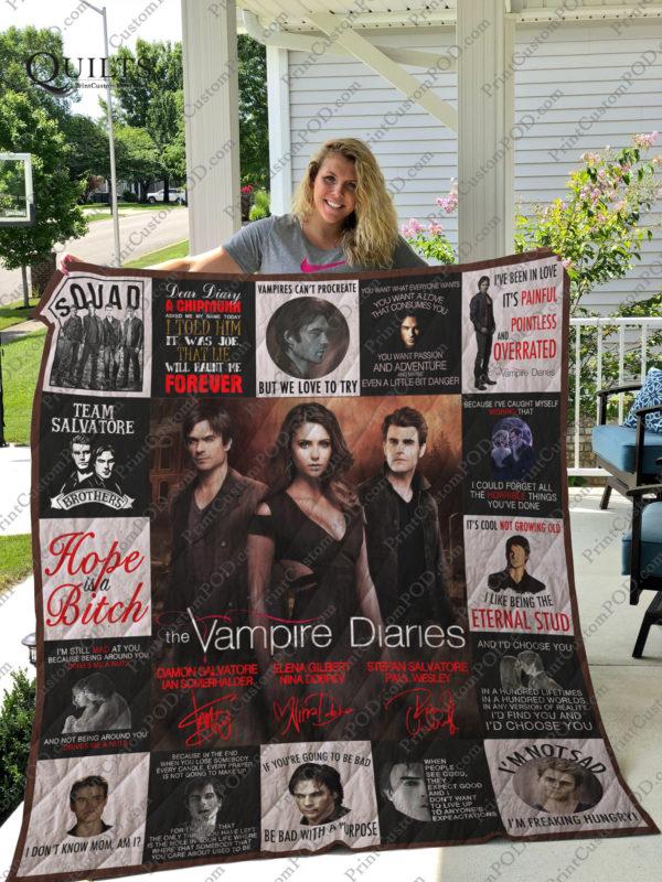 DD Vampires Diaries T-Shirt Quilt Ver.0217 for Vampire Diaries Fans