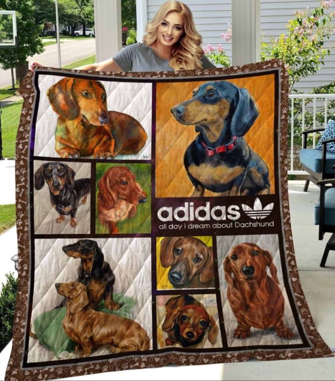 Dachshund Blanket BlanketQuilt Bedding Set with Quilt Blanket, Great Gift for Dog Lovers