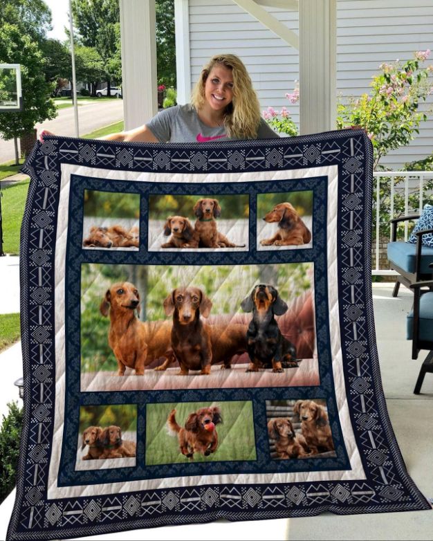 Dachshund Dog Lover's Quilt Bedding Set