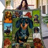 Dachshund Painting Quilt Blanket - Artistic Canine for Dog Lovers