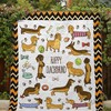 Dachshund lovers, cuddle up with this cute fan art quilt blanket