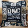 Dad, Grandpa, and Navy Veteran Quilt Blanket: Great Customized Gift