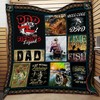 Dad The Fishing Legend Quilt Bedding Set - A Tribute To The Best Fathers