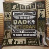 Dad and Veteran in One Quilt Blanket: Celebrate Family