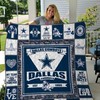 Dallas Cowboys Love3 Quilt Bedding Set for Fans