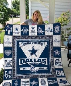 Dallas Cowboys Love3 Quilt Bedding Set for Fans