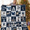 Dallas Cowboys Mickey Mouse Quilt Blanket - NFL Dallas Cowboys Mickey Mouse Quilt Bedding Set