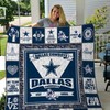 Dallas Cowboys Navy Designs Quilt Bedding Set for Fans