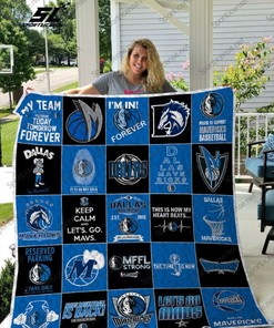 Dallas Mavericks Collected Quilt Blanket for Basketball Fans