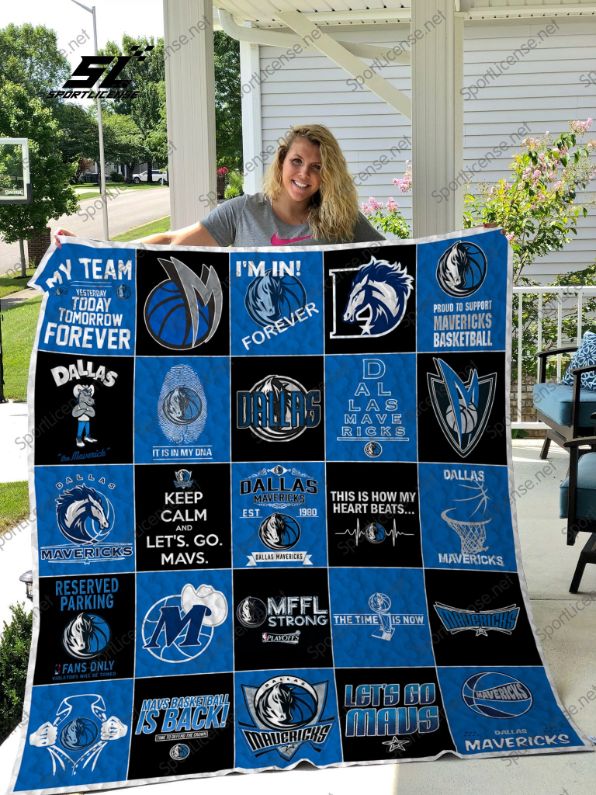 Dallas Mavericks Collected Quilt Blanket for Basketball Fans
