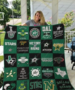 Dallas Stars Combine Quilt Bedding Set - Support the Dallas Stars in style with this cozy quilt bedding set.