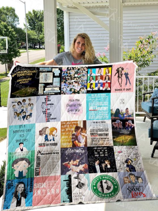 Dance It Out Grey's Anatomy Collection Quilt Blanket with Medical Drama Theme