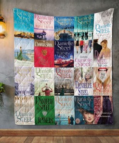 Danielle Steel Books Collection Quilt Bedding Set with Quilt Blanket, Great Gifts for Fans