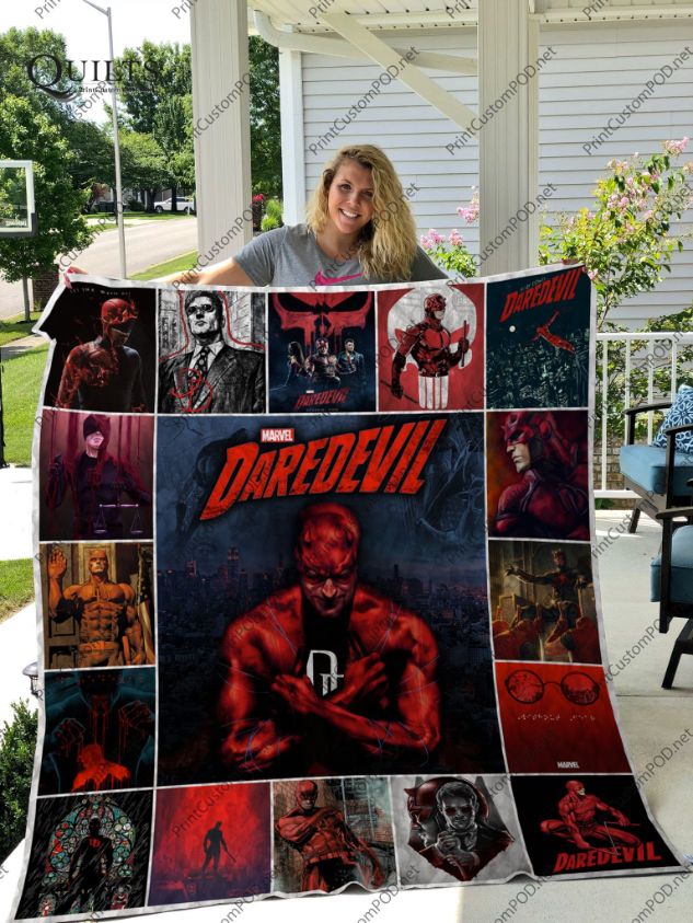 Daredevil Vintage Quilt Bedding Set - Ideal For Marvel Fans