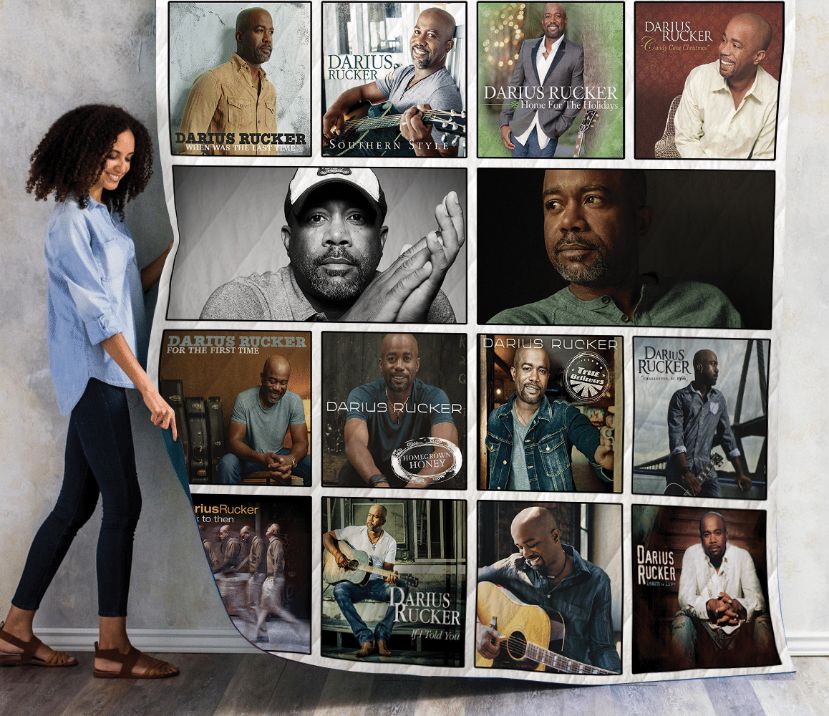 Darius Rucker Collection Quilt Blanket - Warm and Comfortable Blanket for Country Music Fans