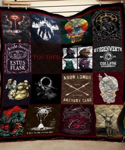 Dark Souls Quilt Bedding Set - Enter the world of Dark Souls with this edgy quilt bedding set