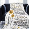 Daughter Blanket Quilt Bedding Set- To My Daughter Daughter Blanket For Birthday School College Graduation Christmas.