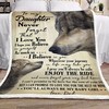 Daughter From Dad Fleece Blanket For Encouragement And Support