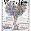Daughter To Mom Forever Grateful Fleece Blanket Quilt Bedding Set - Heartfelt Gift for Mothers and Daughters