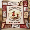 Daughter and Mom I Love You Quilt Blanket - Perfect for Family Bonding