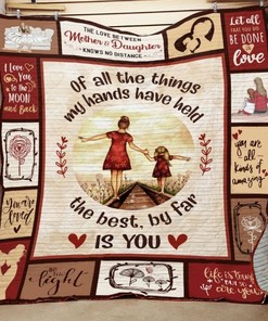 Daughter and Mom I Love You Quilt Blanket - Perfect for Family Bonding