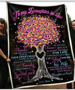 Daughter-In-Law And Special Connection Represented Through Blanket