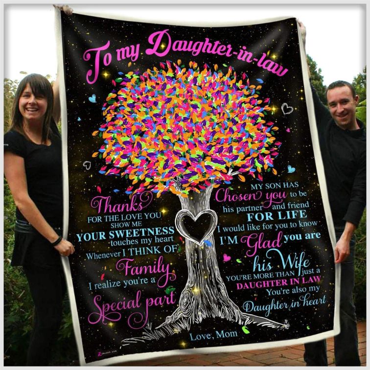 Daughter-In-Law And Special Connection Represented Through Blanket