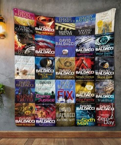 David Baldacci Books Vintage Quilt Bed Set for Boys