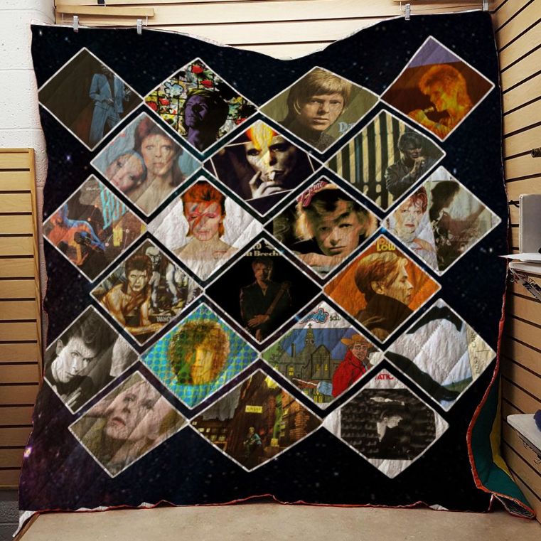 David Bowie Quilt Blanket for Bowie Fans