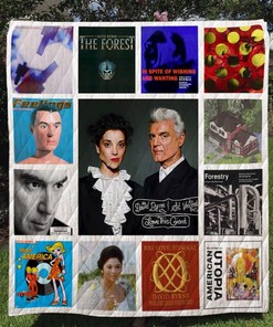 David Byrne Quilt Blanket with Musician Theme