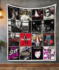 David Guetta Album Quilt Blanket - Tribute to World Famous DJ