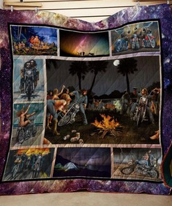 David Mann Motorcycles Camping Quilt Bedding Set 2111-04 - A Must Have for Fans