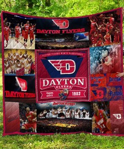 Dayton Flyers Quilt Blanket for Fans