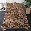 Dazzling Leopard Print Quilt Cover Duvet Cover Bedding Set