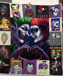 Dd Joker And Harley Quinn Mad Love Quilt Blanket - Joker and Harley Quinn Mad Love Quilt Bedding Set