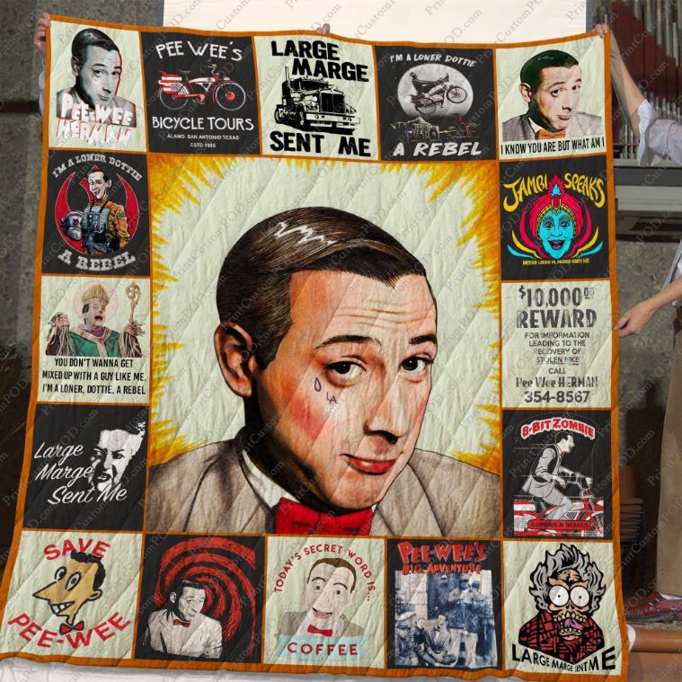Dd Pee-Wee Herman Quilt Blanket Ver.0117 with Bed Set Cute