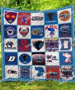 DePaul Blue Demons Collection Collected Love Ncaa Quilt Bedding Set - Celebrate Your Fandom in Style