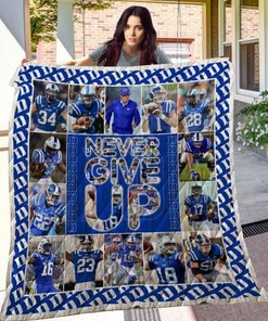 DePaul Blue Demons Collection NCAA Quilt Blanket - Never Give Up with This Bedding