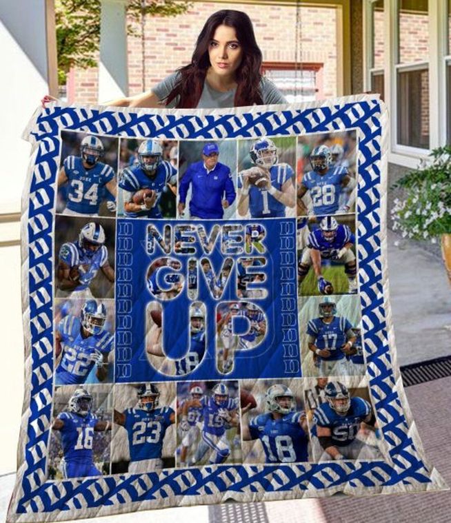 DePaul Blue Demons Collection NCAA Quilt Blanket - Never Give Up with This Bedding