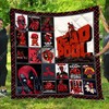 Deadpool Love Quilt Blanket for Fans of Deadpool