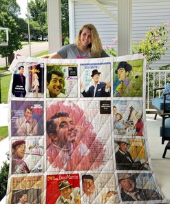 Dean Martin Ver13 Quilt Bedding Set for Vintage Music Lovers