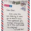 Dear Dad Envelope I Love You To Dad Email Quilt Bedding Set for Fathers