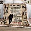 Dear Dad Personalized Quilt Blanket - Show Your Love for Your Father